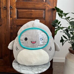 Squishmallow Gordon the Shark with Googles